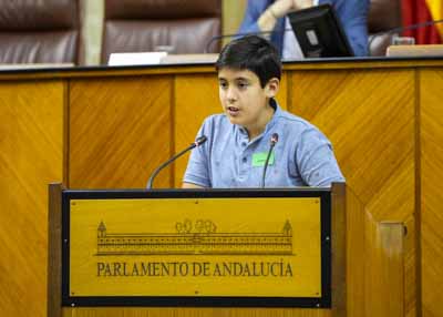 El representante de Crdoba durante su intervencin 