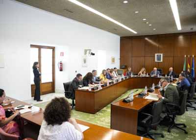 La Junta de Portavoces durante el debate del orden del da de la prxima sesin plenaria  