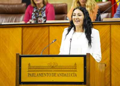  Alejandra Durn, portavoz adjunta del G.P. Por Andaluca, posiciona a su grupo parlamentario en el debate