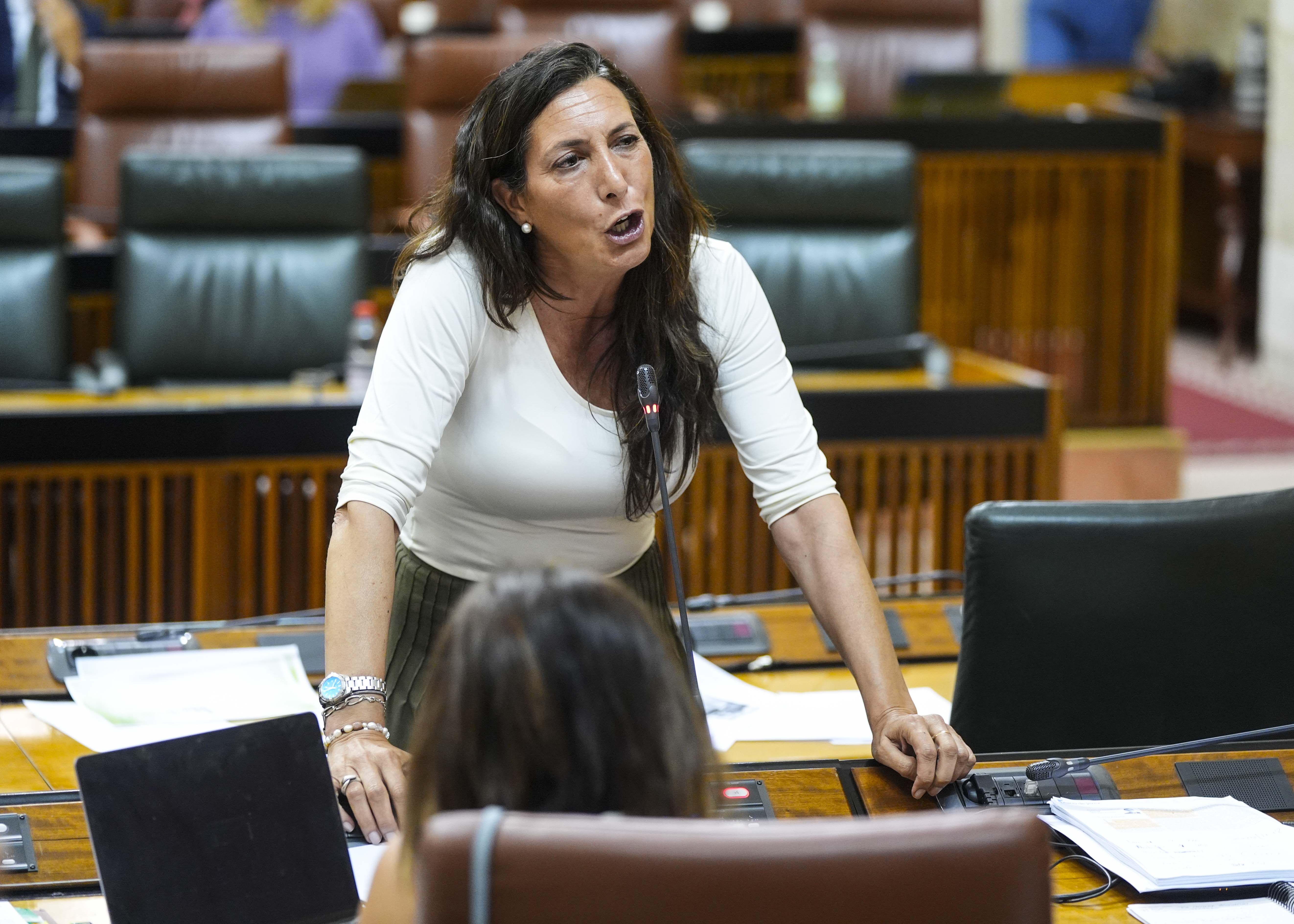Loles Lpez, consejera de Inclusin Social, Juventud, Familias e Igualdad, contesta a la cuestin 