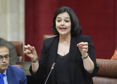  Virginia Prez, del Grupo Popular de Andaluca, formula una pregunta relativa a la autorizacin para el nuevo proyecto de mina de Los Frailes  