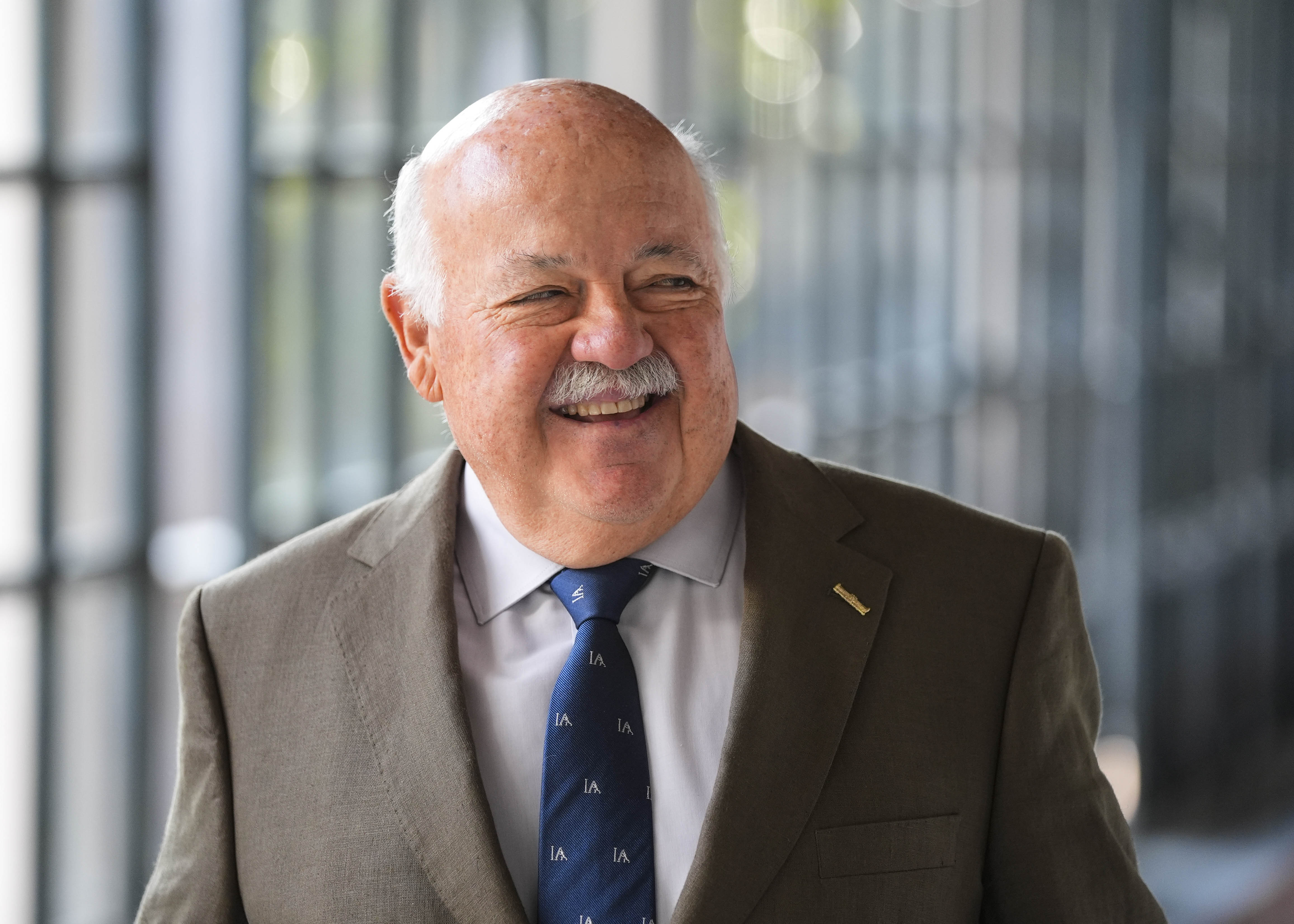 El presidente del Parlamento de Andaluca, Jess Aguirre, antes de la sesin 