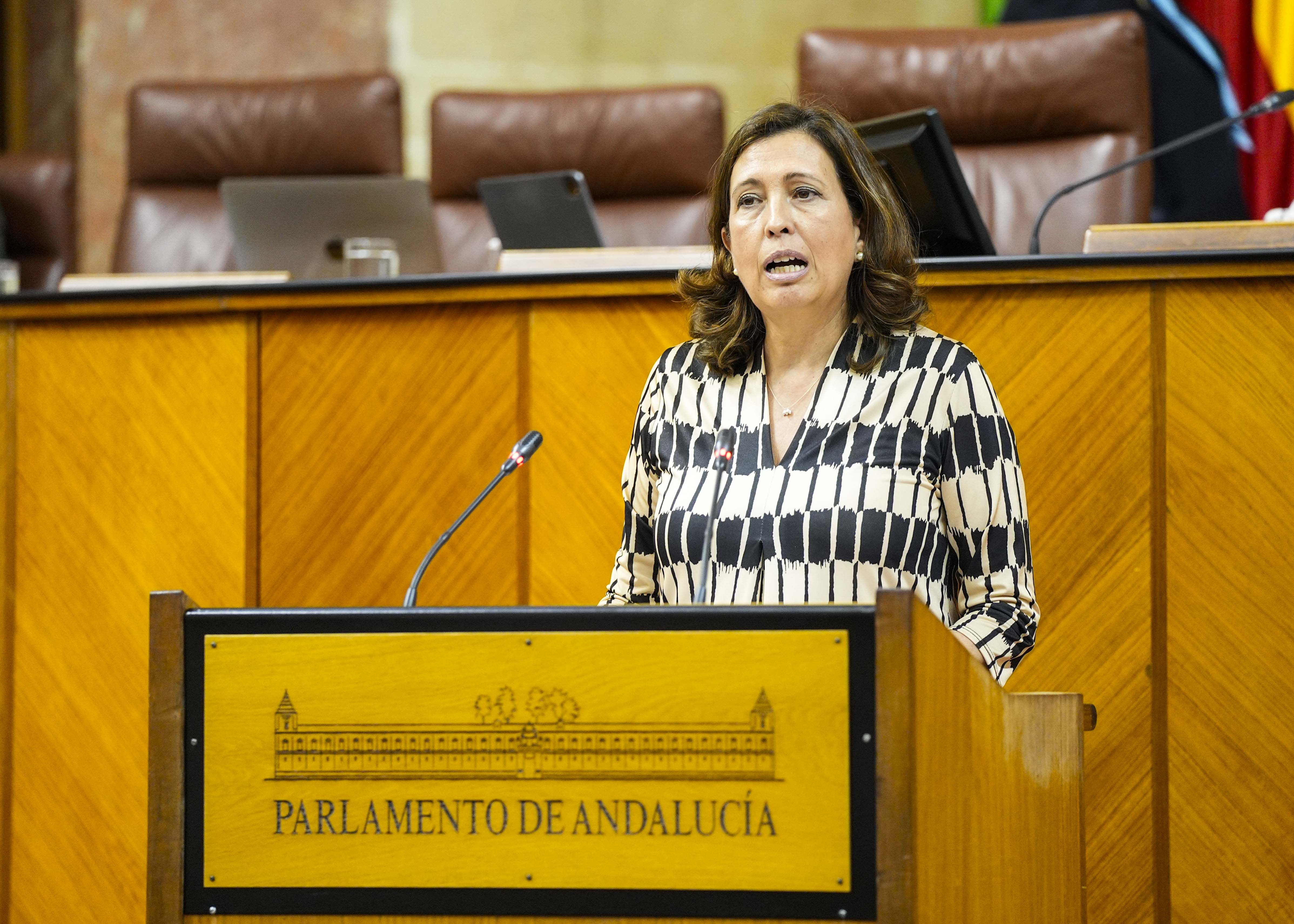 Para defender el parecer del Grupo Parlamentario Popular interviene Ana Chocano  