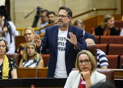 Jos Ignacio Garca, portavoz del G.P. Mixto-Adelante Andaluca, inicia las preguntas al presidente de la Junta con una cuestin relativa a tica en la poltica  