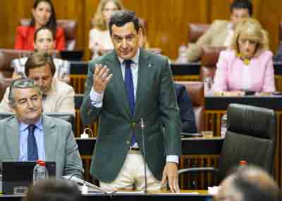 El presidente de la Junta de Andaluca, Juan Manuel Moreno 