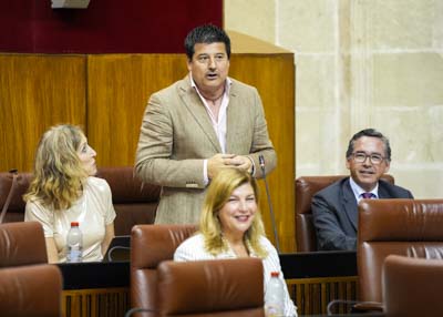 Francisco Javier Oblar, del G.P. Popular de Andaluca, pregunta sobre las infraestructuras para la conectividad turstica 