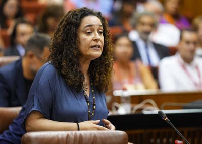 Inmaculada Nieto, portavoz del G.P. Por Andaluca, pregunta sobre retos y problemas de Andaluca en la Agenda del presidente  
