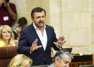 El portavoz del Grupo Popular, Antonio Martn, cierra el turno de preguntas al presidente con una cuestin relativa a los intereses de los andaluces 