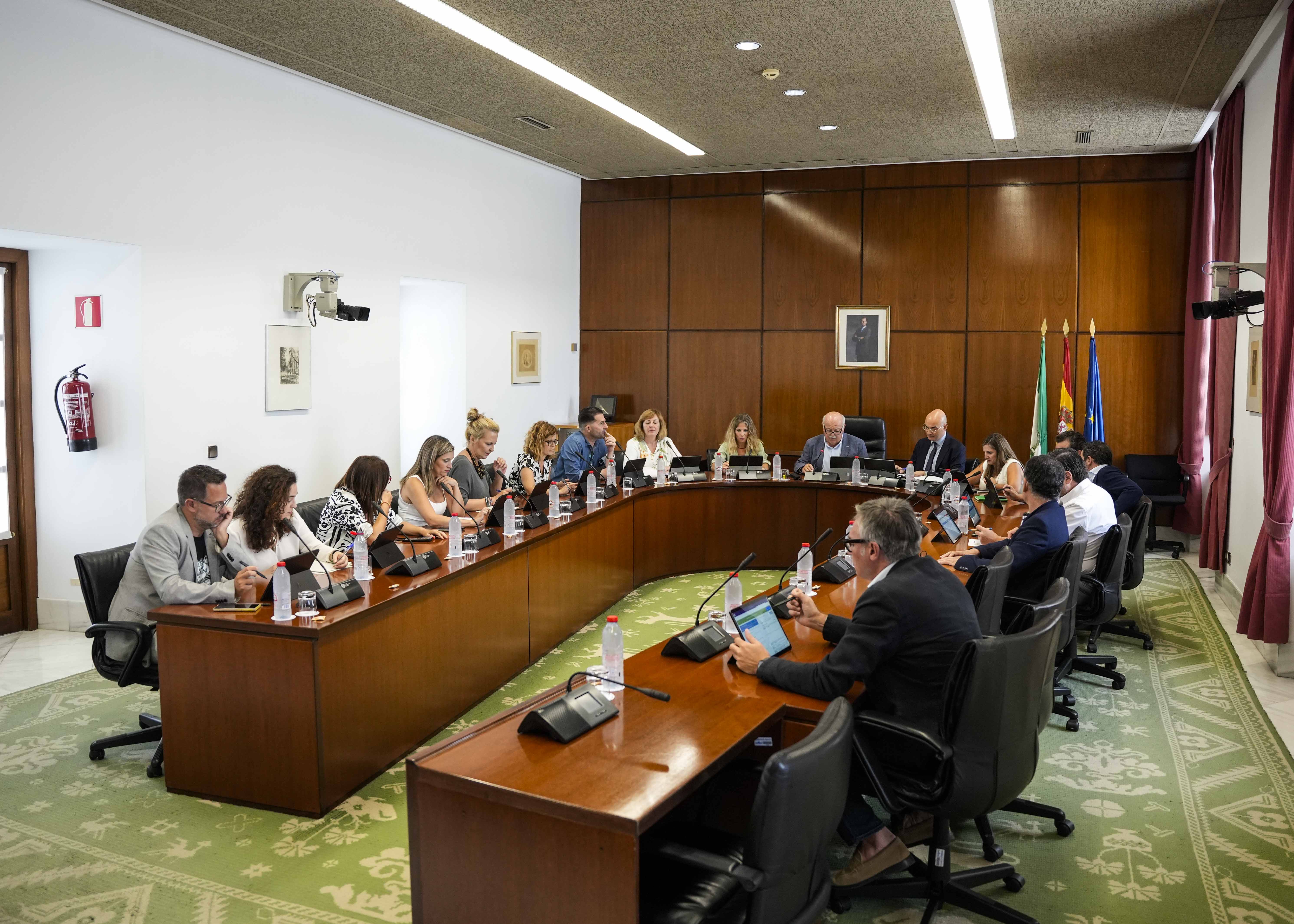 La Junta de Portavoces durante el debate del orden del da de la prxima sesin plenaria  