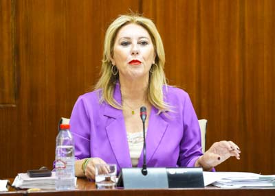 La consejera de Economa, Hacienda y Fondos Europeos, Carolina Espaa, durante una de sus comparecencias en la comisin correspondiente 