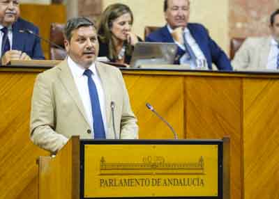 Por el Grupo Popular de Andaluca, el diputado Alejandro Romero explica el parecer de su formacin sobre la proposicin de ley  
