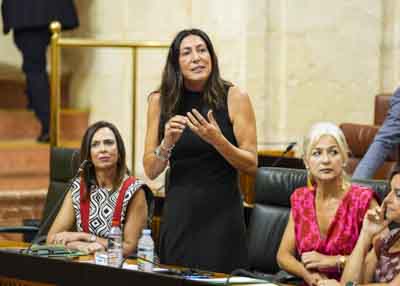 La consejera de Inclusi�n Social, Juventud, Familias e Igualdad, Loles L�pez, contesta a la pregunta 