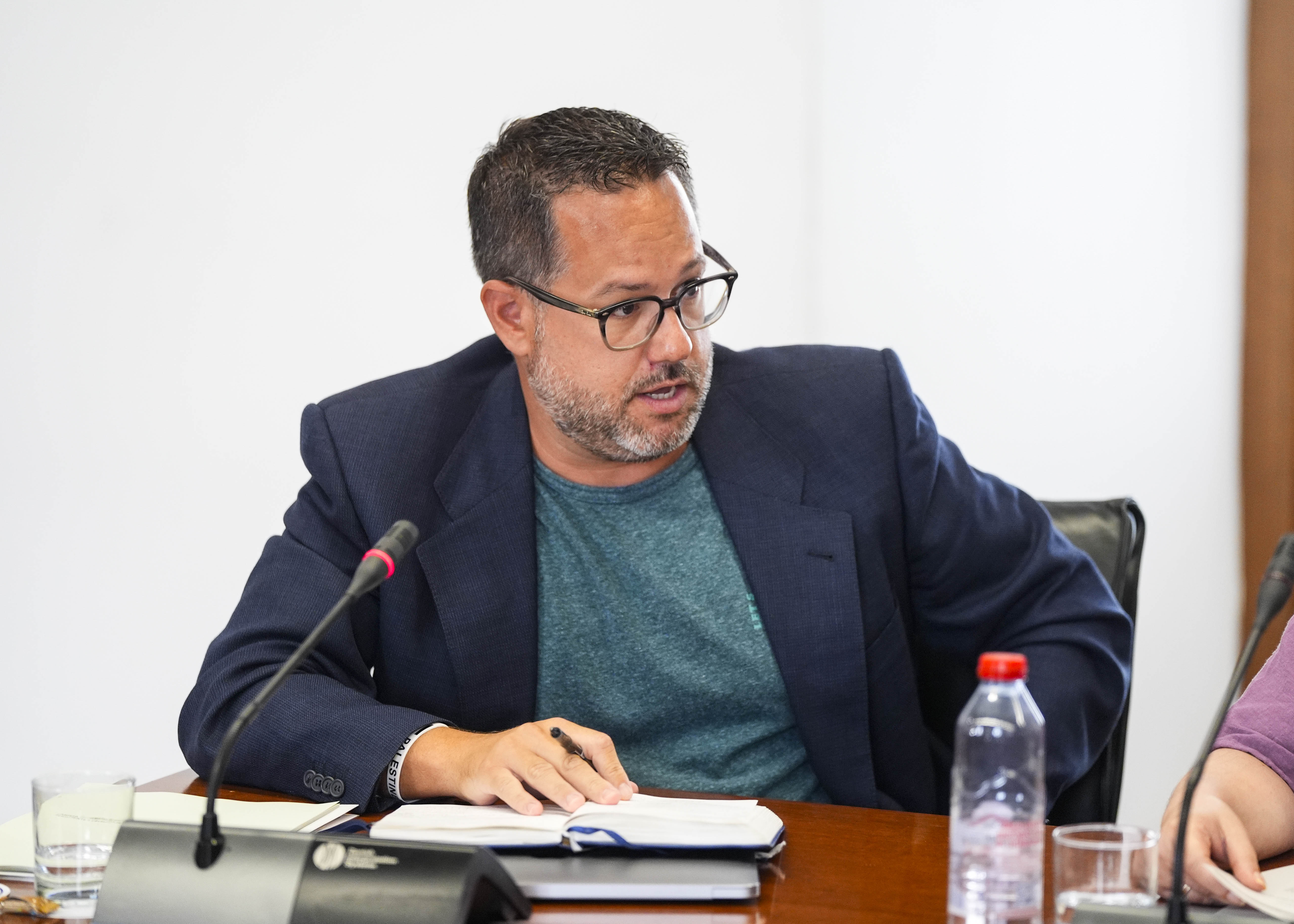 Jos Ignacio Garca, portavoz del G.P. Mixto-Adelante Andaluca, en un momento de su intervencin 