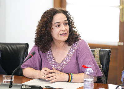 La portavoz del Grupo Parlamentario Por Andaluca, Inmaculada Nieto, toma la palabra 