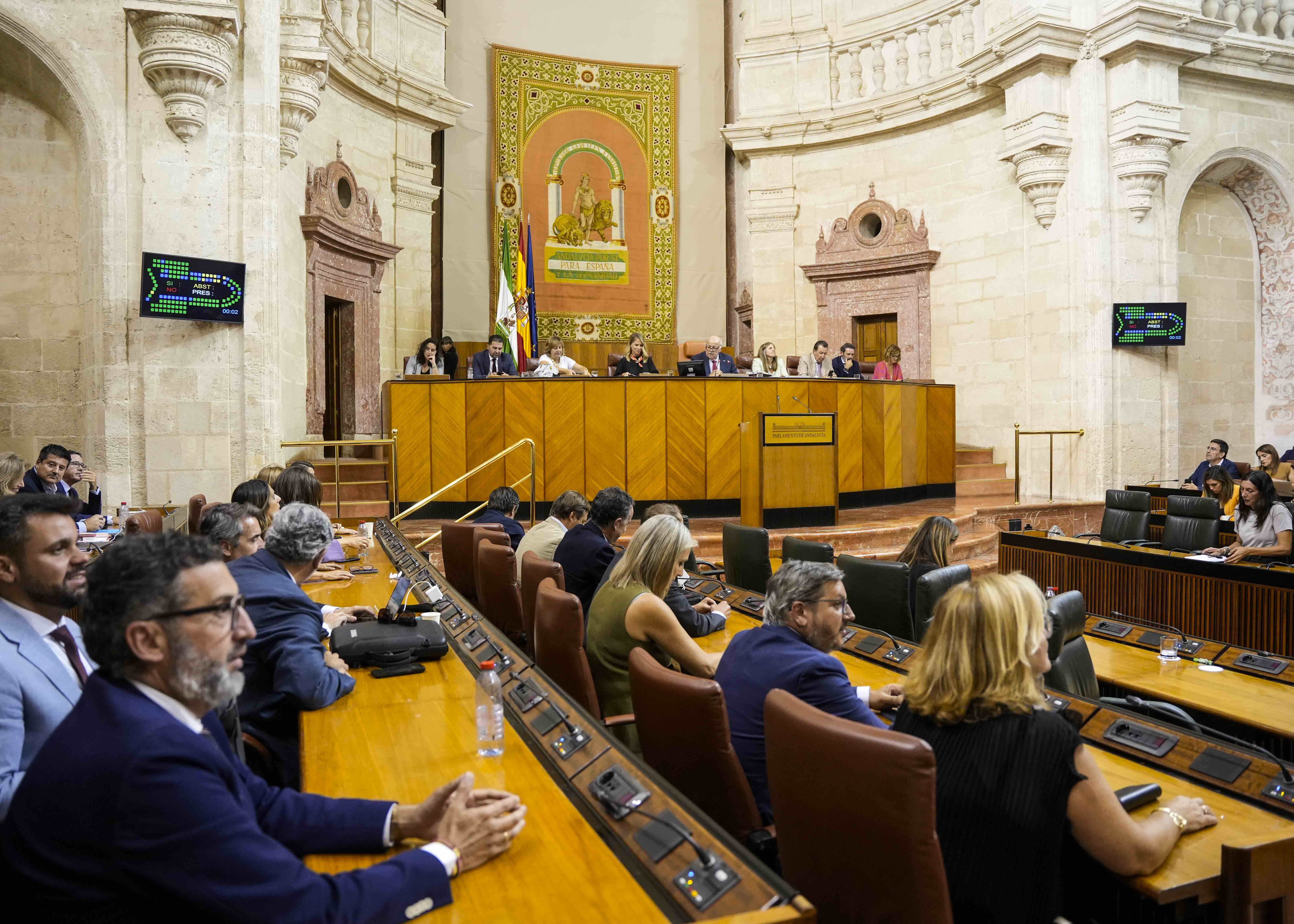  Momento de la votacin de la toma en consideracin de la proposicin de ley relativa al tercer sector de accin social de Andaluca 