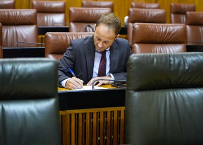 El diputado del Grupo Popular de Andaluca Erik Domnguez 