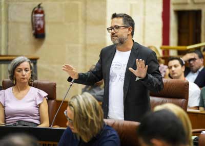  Jos Ignacio Garca, portavoz del Grupo Mixto-Adelante Andaluca, inicia la sesin de control con una pregunta relativa a la sanidad pblica andaluza  