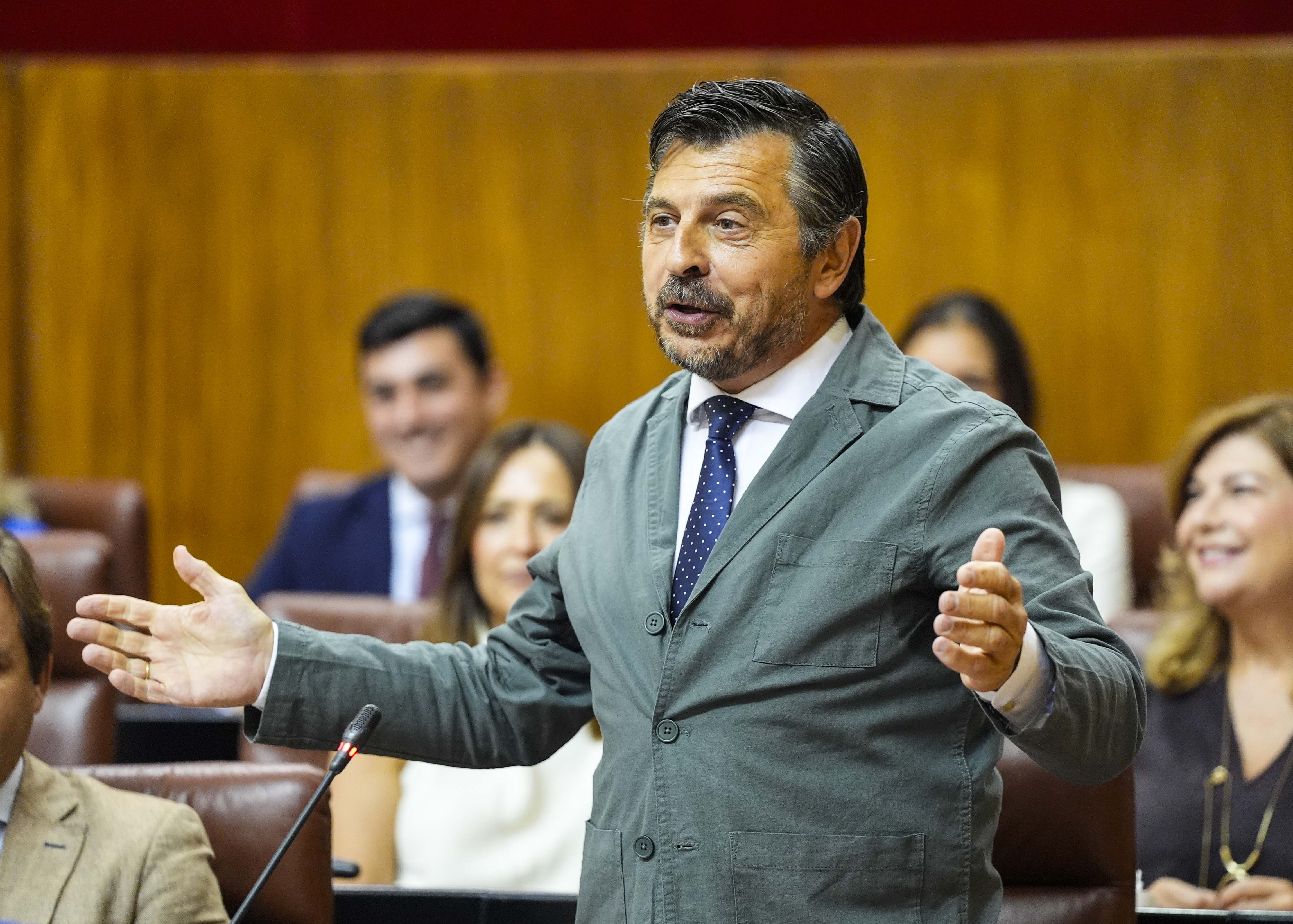 El portavoz del G.P. Popular de Andaluca, Antonio Martn, interpela al presidente del Ejecutivo sobre el avance de Andaluca 