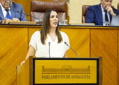 Purificacin Fernndez, del G.P. Vox, defiende una proposicin no de ley relativa a medidas para garantizar el Estado de bienestar y asegurar el acceso de los espaoles a unos servicios pblicos de calidad  