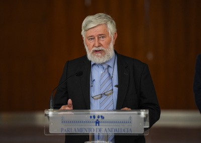 Florencio Domnguez, director del Centro Memorial de las Vctimas del Terrorismo, durante su intervencin 