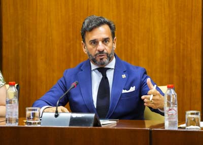  El presidente de la Cmara de Cuentas, Manuel Alejandro Cardenete, presenta un informe ante la Comisin de la Presidencia, Interior, Dilogo Social y Simplificacin Administrativa