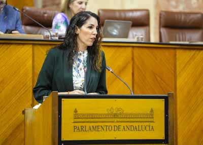 Por el Grupo Vox en Andaluca, la diputada Purificacin Fernndez interviene en el debate 