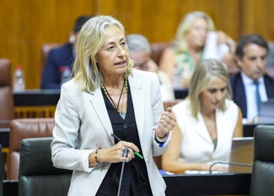 La consejera de Salud y Consumo, Roc�o Hern�ndez, contesta a la cuesti�n de su competencia