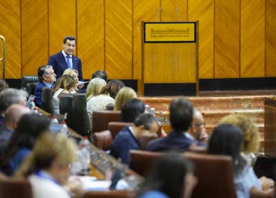 Comienzan las preguntas de los portavoces parlamentarios al presidente de la Junta de Andaluc�a 