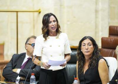 Roc�o D�az, consejera de Fomento, Articulaci�n del Territorio y Vivienda, responde a la pregunta