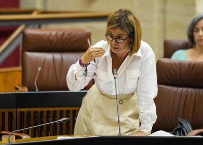 Esperanza G�mez, de Por Andaluc�a, pregunta a la consejera de Cultura sobre el festival Ic�nica Santaluc�a Fest de Sevilla