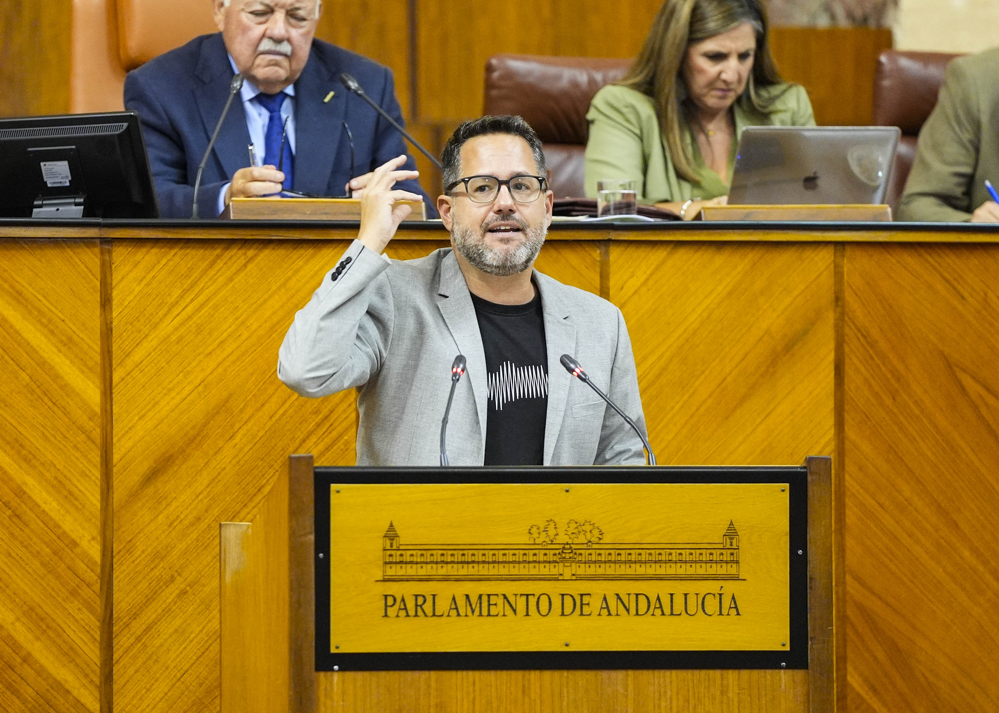 Jos Ignacio Garca, portavoz del G.P. Mixto-Adelante Andaluca, interviene en el debate de totalidad del proyecto de Ley de Vivienda 