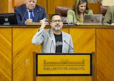 Jos Ignacio Garca, portavoz del G.P. Mixto-Adelante Andaluca, interviene en el debate de totalidad del proyecto de Ley de Vivienda 