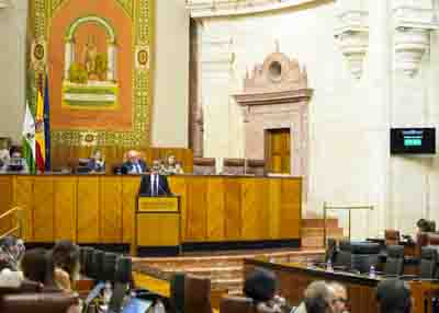 Inicio del debate de totalidad del Proyecto de Ley de espacios productivos para el fomento de la industria en Andaluca 