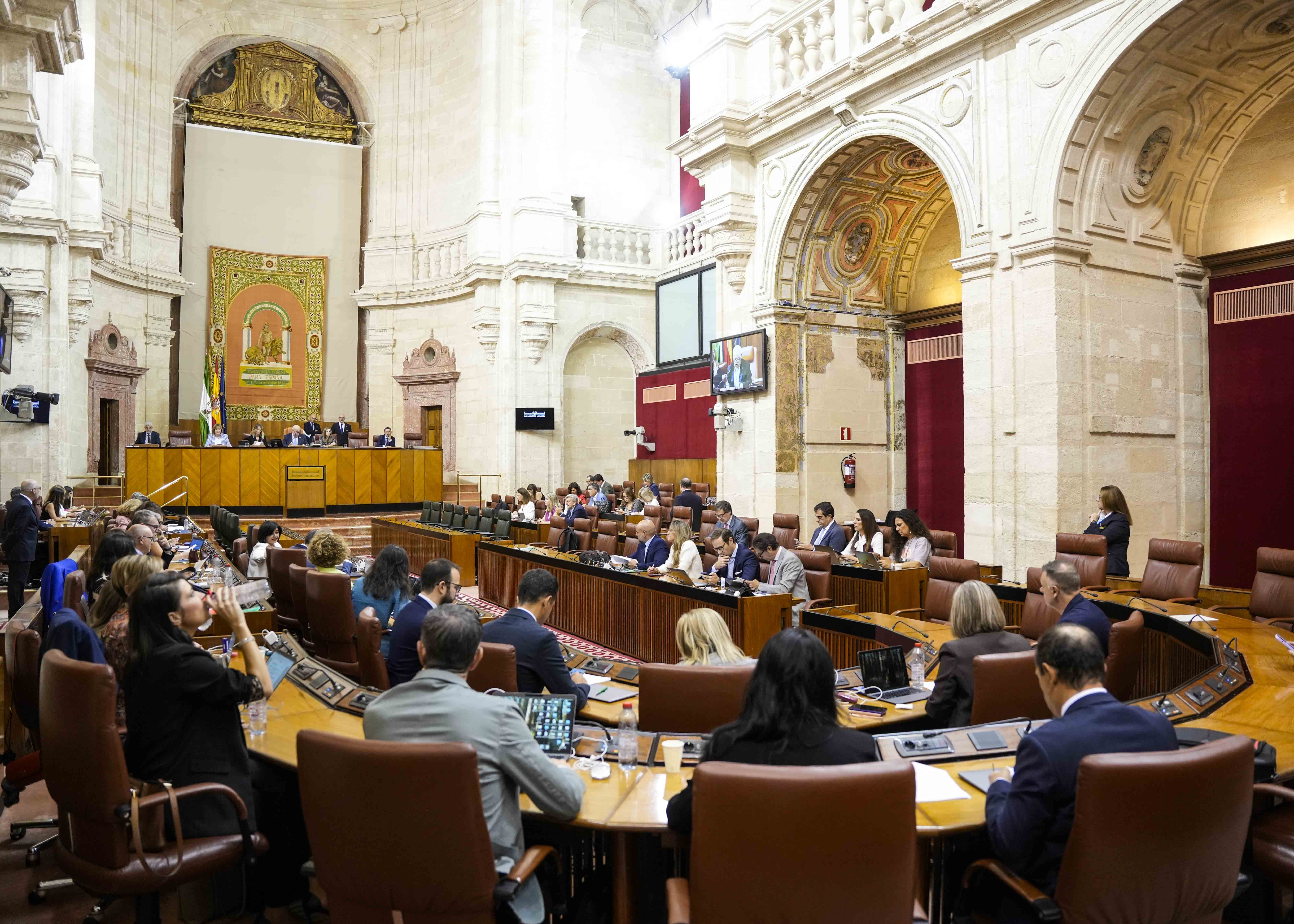 El Pleno de la Cmara andaluza reanuda la sesin plenaria 