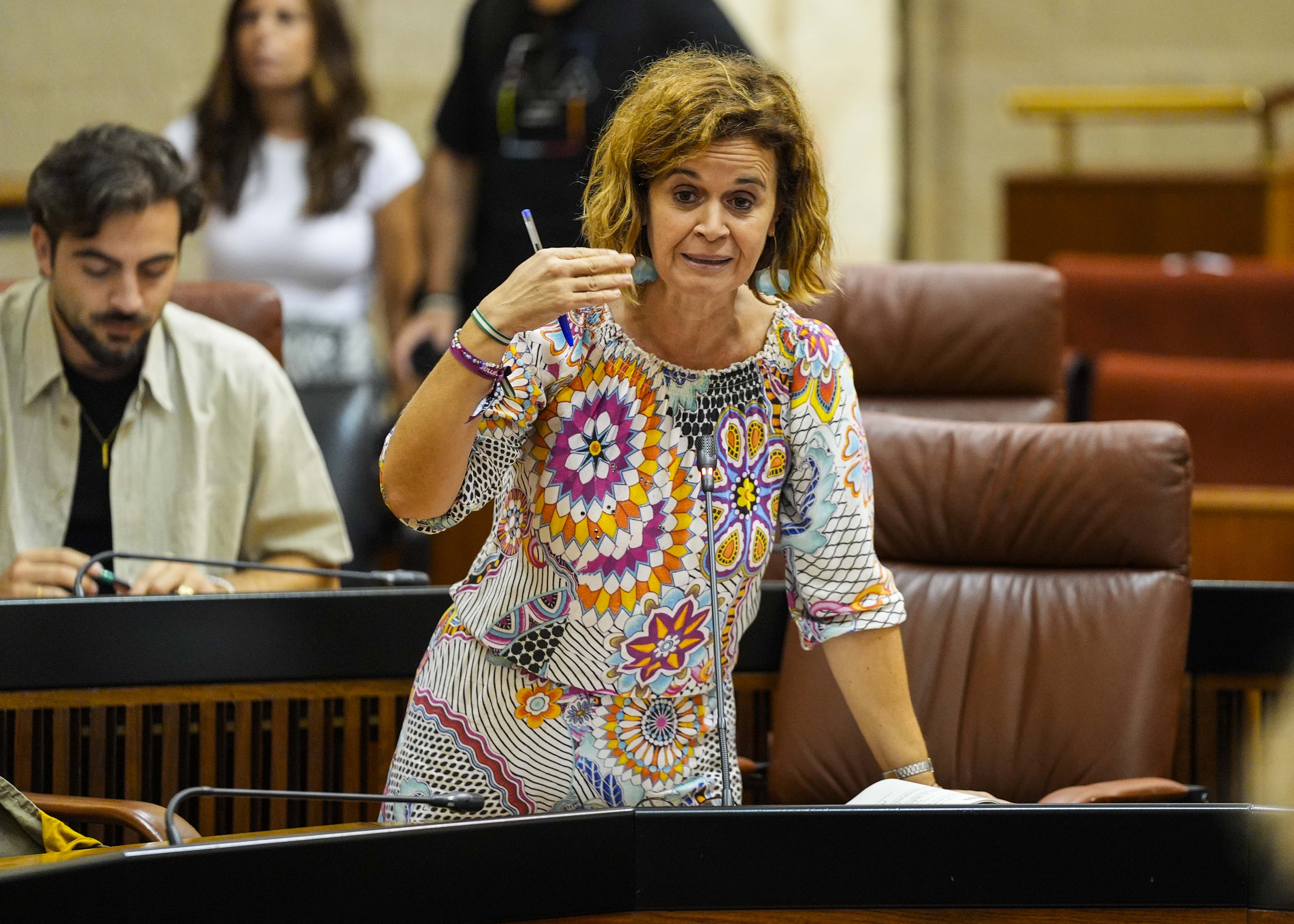 Esperanza Gmez, de Por Andaluca, pregunta al consejero de Turismo sobre poltica de accin exterior en el genocidio palestino 