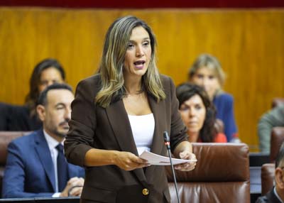 Mara Mrquez, portavoz del G.P. Socialista, pregunta al presidente sobre una cuestin relativa a igualdad de oportunidades 