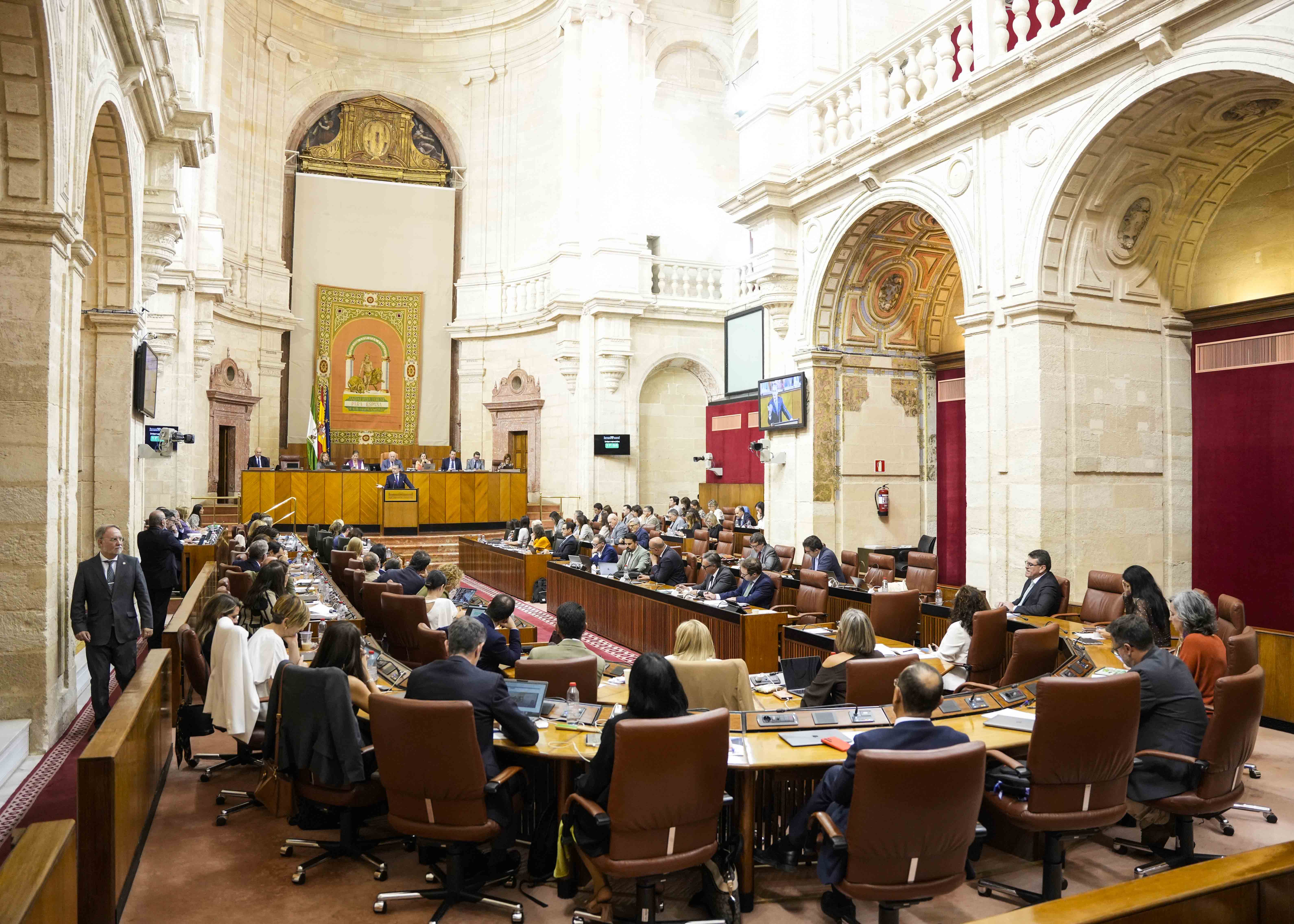  Pleno del Parlamento de Andaluca durante el debate general sobre sanidad 