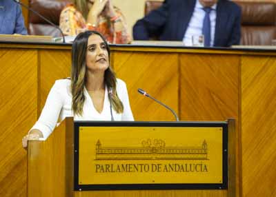 La diputada del Grupo Popular Beatriz Jurado en un momento de su intervencin en el debate general  