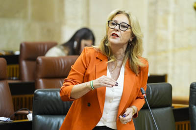 Carolina Espa�a, consejera de Econom�a, Hacienda, Fondos Europeos y Di�logo Social, contesta 