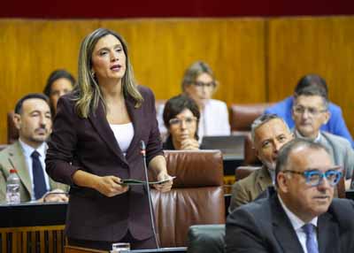 La portavoz del G.P. Socialista, Mar�a M�rquez, plantea una cuesti�n relacionada con la transparencia en la gesti�n p�blica de la Junta de Andaluc�a