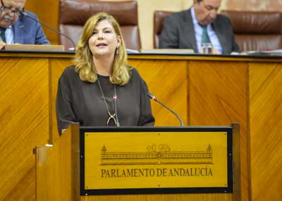  Berta Sof�a Centeno, del G.P. Popular, argumenta una PNLP sobre la deuda que el Estado mantiene con Andaluc�a en materia de infraestructuras y actuaciones h�dricas 