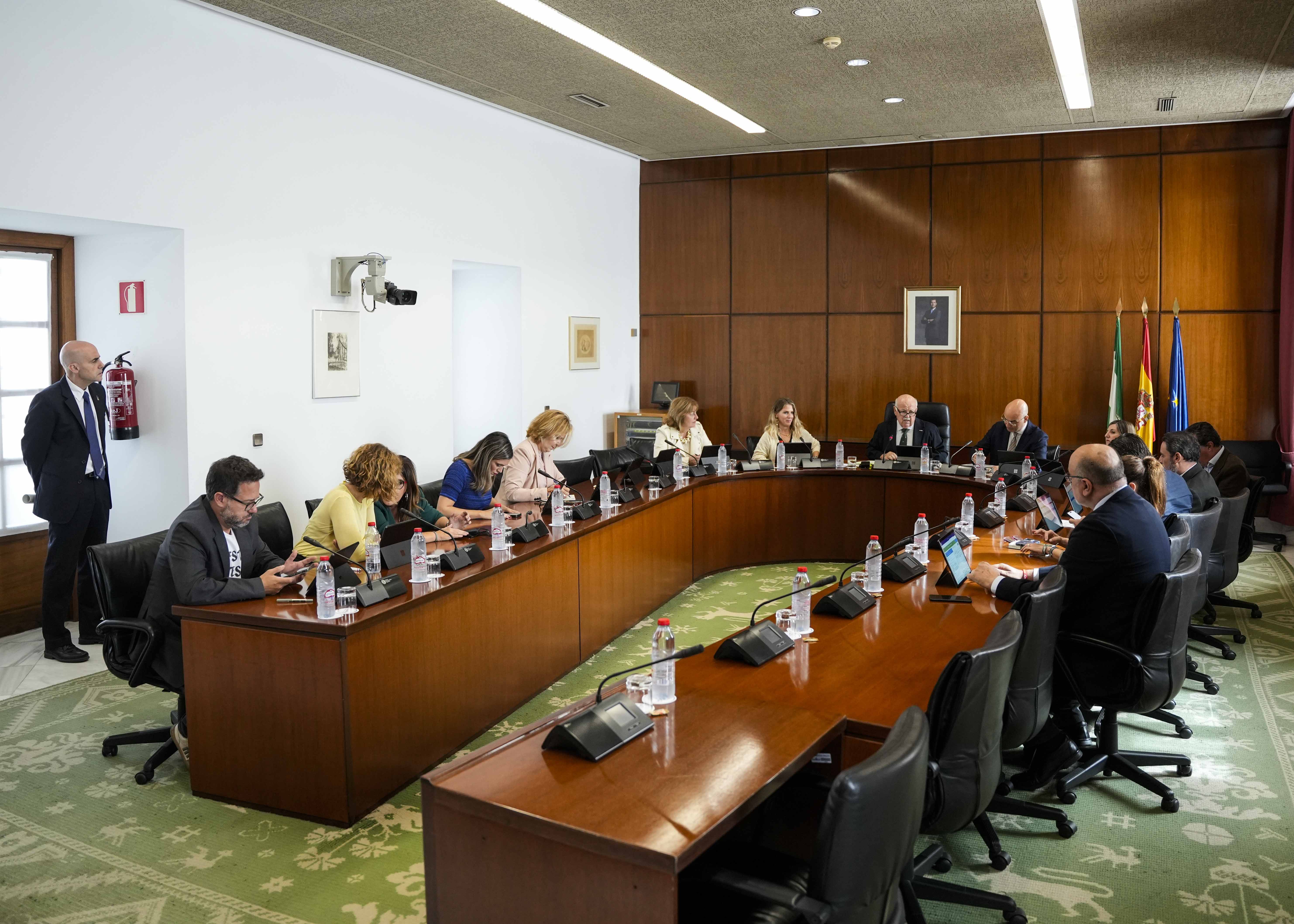 La Junta de Portavoces durante la sesin mantenida en el da de hoy 