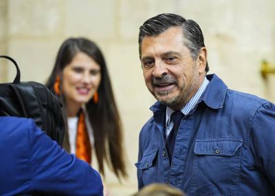 Antonio Martn, portavoz del G.P. Popular, a su llegada 