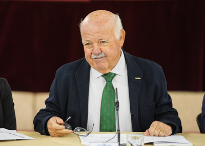 Jess Aguirre, presidente del Parlamento de Andaluca, se dirige a los asistentes 