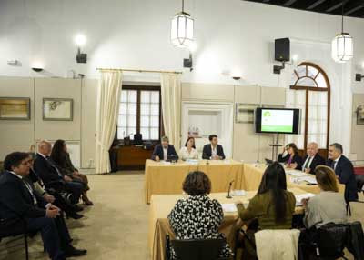  Imagen de la sala Alberto Jimnez-Becerril durante la presentacin del Libro Blanco sobre la Diabetes en Espaa 