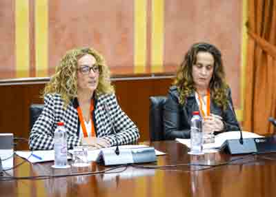 Nuria Martnez y Marina Vega de Comisiones Obreras de Andaluca (CCOO Andaluca)