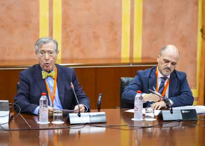 Manuel ngel Martn y Daniel Ron, de la Confederacin de Empresarios de Andaluca (CEA) 