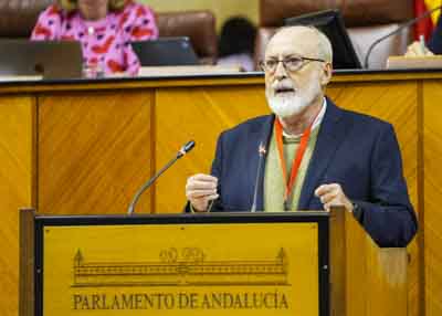  Sebastin Martn, portavoz de la comisin promotora, propone ante el Pleno la toma en consideracin de una proposicin de ley de iniciativa legislativa popular de recuperacin de los niveles de calidad del sistema sanitario pblico en Andaluca 