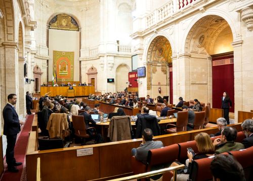   Sal�n de plenos durante el debate