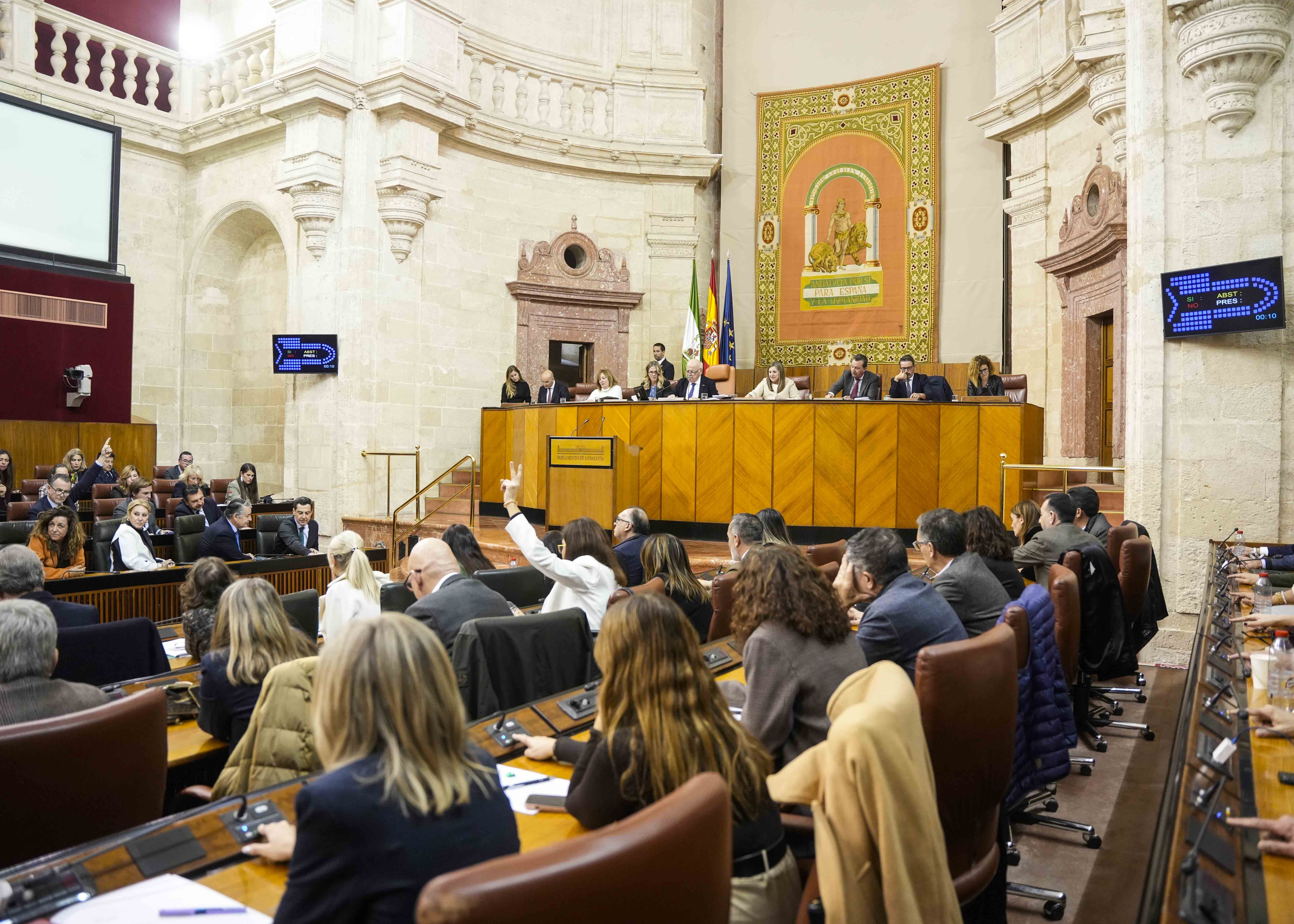  El Pleno del Parlamento vota las propuestas de resoluci�n de los diferentes grupos parlamentarios